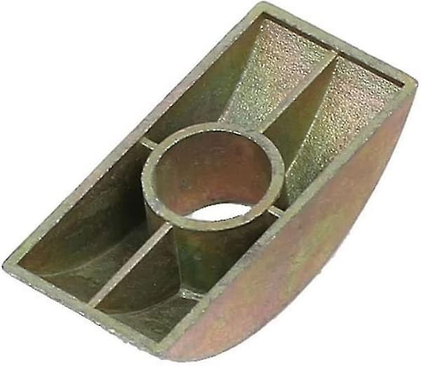 10 stk 8 mm Hulldiameter Bronsefargede Møbelkoblingsmuttere Halvmånemuttere Skiver For Sammenføyning av Møbler.-FA-