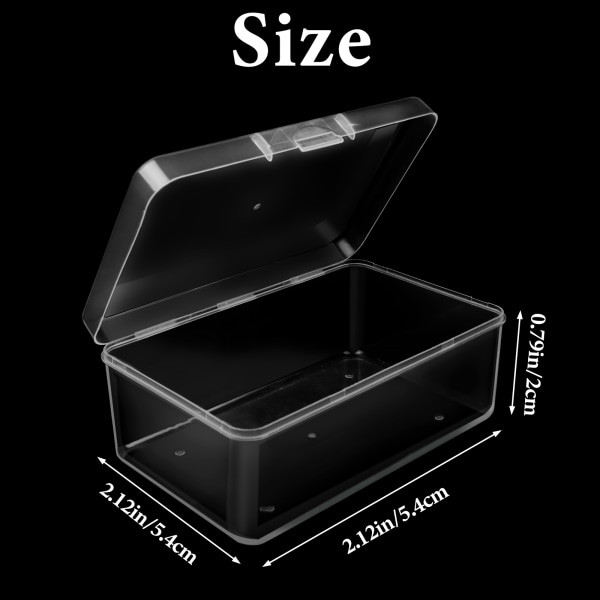 15 stycken plastförvaringsväskor Mini transparent plastförvaring