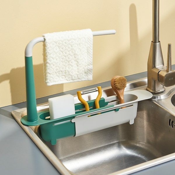 Teleskopisk oppvaskstativ for benkeplate red