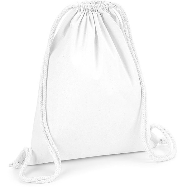 Westford Mill Premium Cotton Gymsac Yksi Koko Valkoinen White One Size