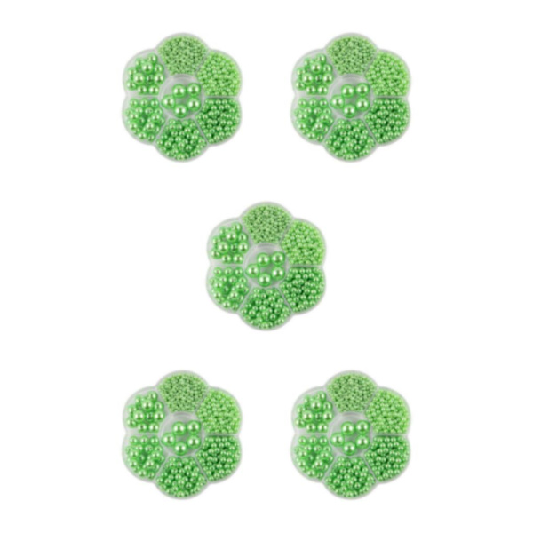 1/2/3/5 1150 st DIY-pärlor för att göra vackra smycken - Grön green 5PCS