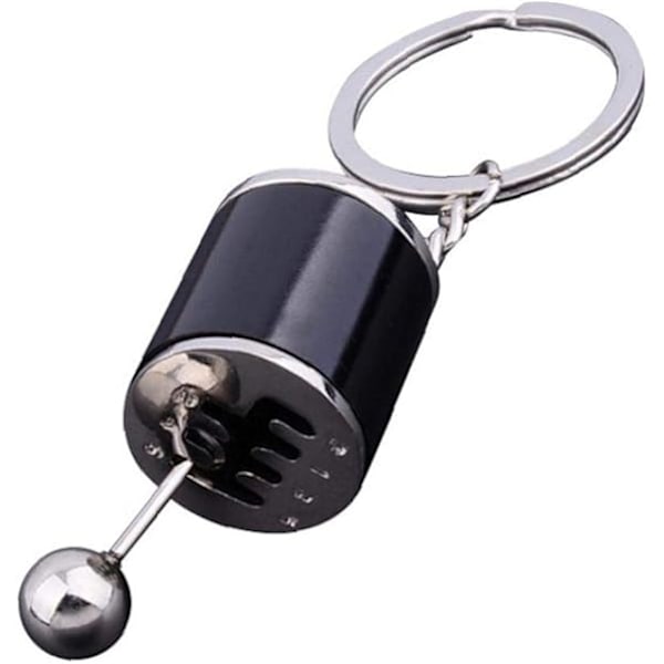 Metall Anti Stress Fob Bil 6 Nyckelring Växellåda Fidget Toy Racing Shi