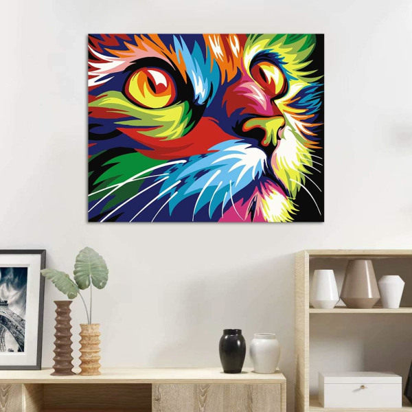 Måla efter nummer-kit DIY Canvas Oljemålning Kit för barn, vuxna SQBB