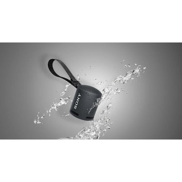 SONY SRSXB13 - Bærbar højttaler - Bluetooth - Ekstra bas - Vandtæt - 16 timers autonomi - Sort