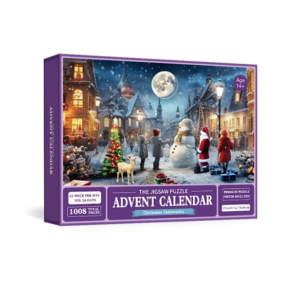 Puslespils-Adventskalender 2023 Julpuslespil-Bitskalendrar A one-size