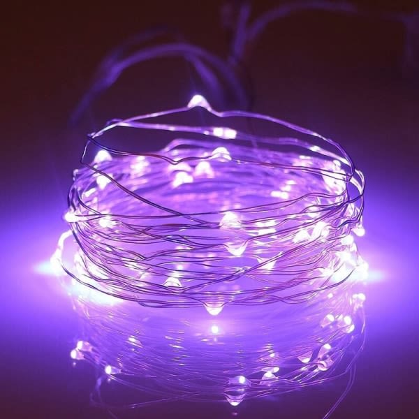 Battery Operated String Lights 16.4ft/5m 50 LED Flashing Christm