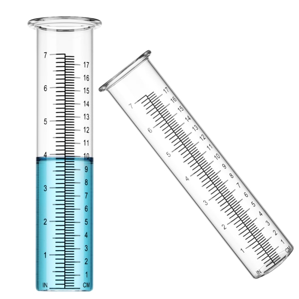 2 kpl Sademittarit Sademittausvälineet Lasiputki 21cm/ 8inch
