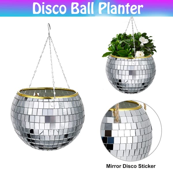 Diskokule Planter Hängande Planteringskorg 6 TUM-FA- 6inch