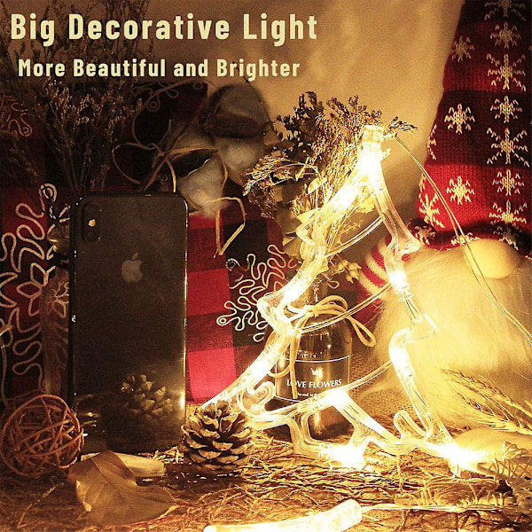 Uniikit LED-lamput imurilla, lastenhuoneen syntymäpäiväjuhliin, kauppaan, ravintolaan, ikkunaan, kotiin, lämmin Christmas Tree