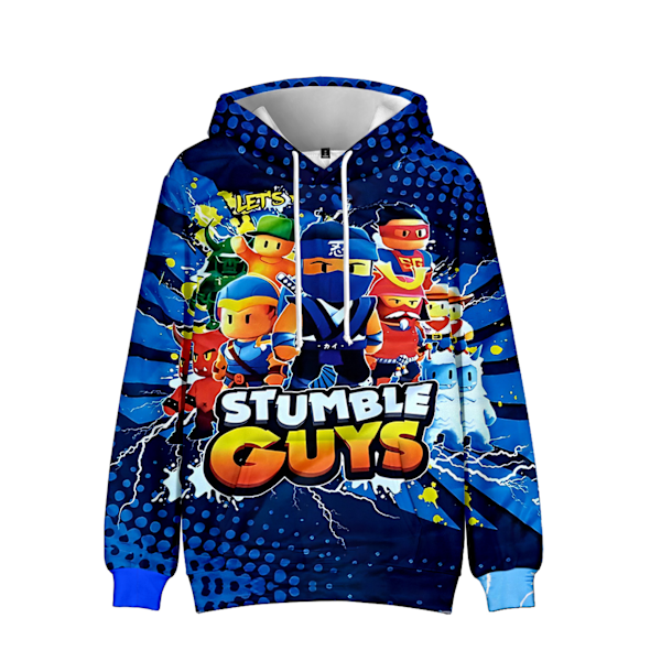 Stumble Guys 3D-tulostus Huppari Barnkappa Huppari Ulkovaatteet 12 XXXXL 12