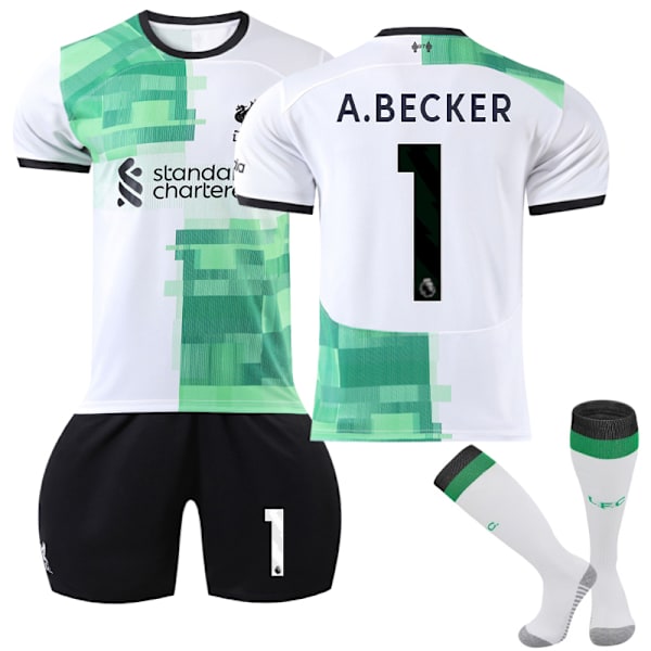 2023/24 Liverpool Udebane Alisson Becker #1 Fodboldtrøje 2XL(185-195CM)