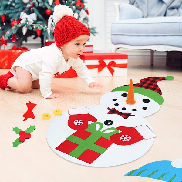 DIY-huopajoulupukki lapsille koristeltavaksi, 3,1 jalkaa 3D-lapset