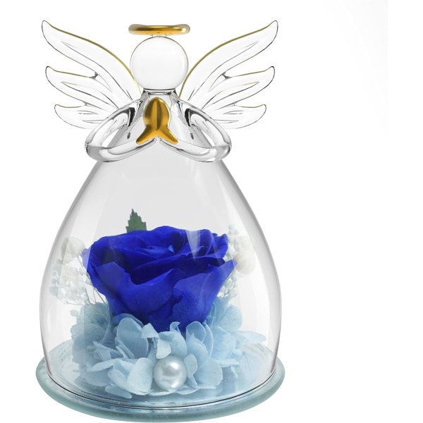 Evig Rose Angel Gaver til Kvinder, Kunstig Blomst Evig Fl