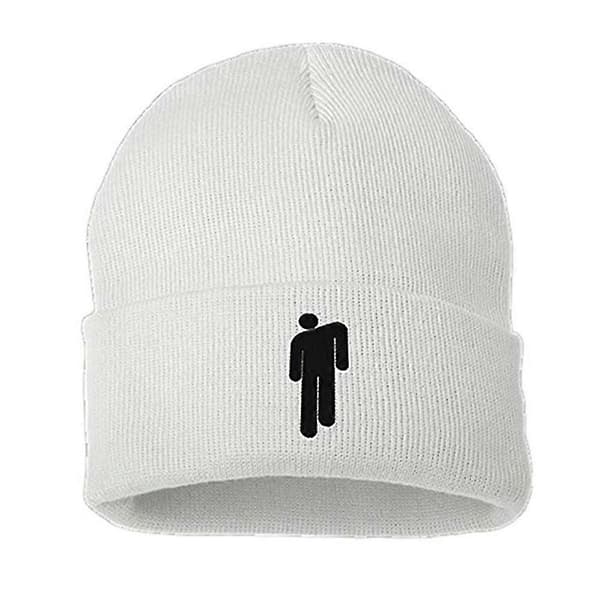 Mode Unisex Höst Vinter Billie Eilish Broderad Stickad Mössa Hip Hop Beanie-FA-