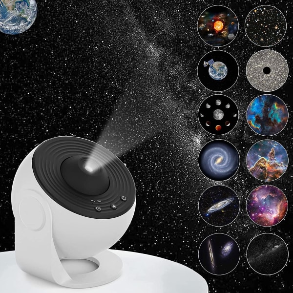 Stjerneprojektor, Planetarium Galaxy Projektor for soverom, projektor, nattlys projektor for barn voksne spillrom, hjemmekino, tak, romdekorasjon