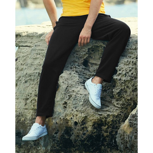 Fruit Of The Loom Herr Lättvikts Joggbyxor / Joggingbyxor M Svart Black M