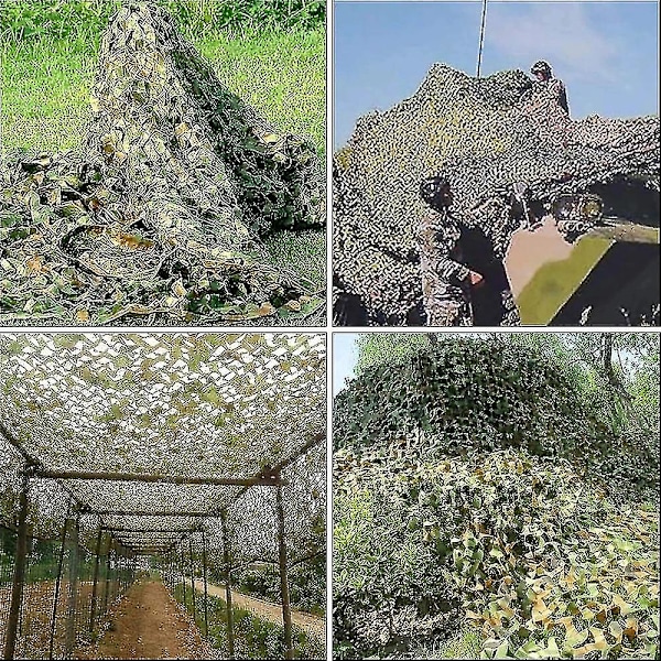 3x5m 3x8m 3x10m 4x5m Forstærket camouflage net Swimming pool Strandpavillon Have solbeskyttelse Camouflage net 7 farver Desert camouflage Desert camouflage 2x2m