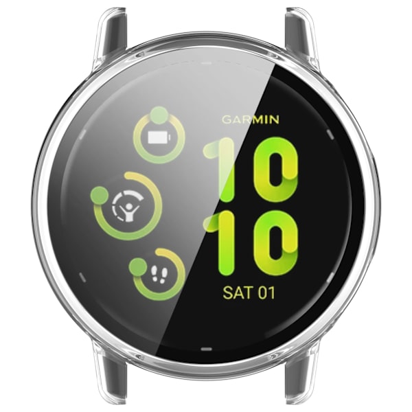 Klockfodral med skärmskydd för Garmin Vivoactive 5 Gennemsigtig
