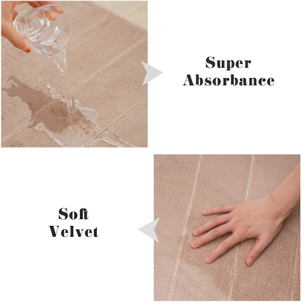 Minne skumbadmatte sklisikker absorberende baderomsmatter med TPR