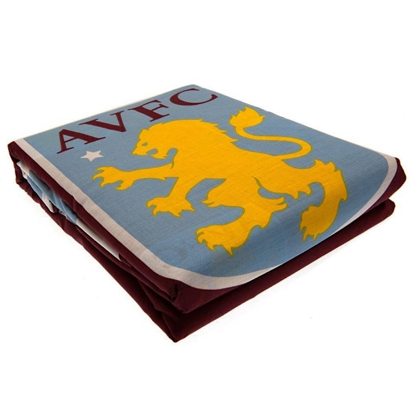 Aston Villa FC Pulse Påslakan Set Enkelsäng Bordeaux/Blå/Gul Maroon/Blue/Yellow Single
