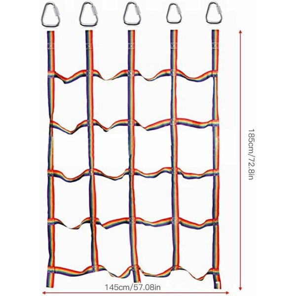 Lasten kiipeilyverkko, nailonista valmistettu lasten fyysisen harjoittelun kiipeilyteline N