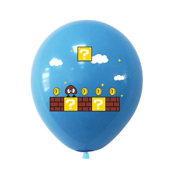 Super Mario-tema dekorative balloner til børnesæt