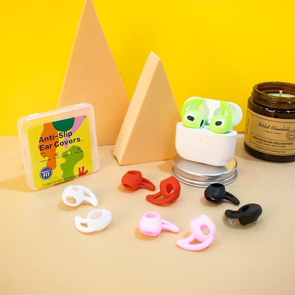 5 par mjuka silikonöronproppar för Air Pods 3