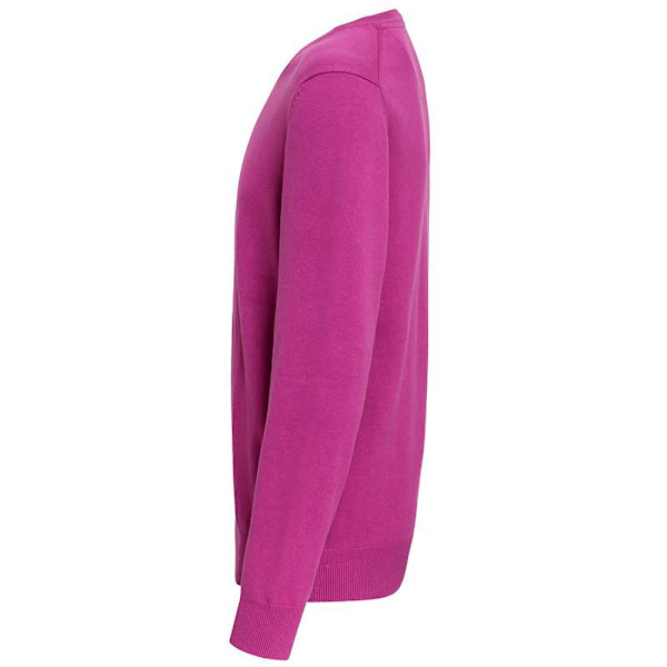 Asquith & Fox Herre Bomullsrik V-Hals Trøye S Orkidé Heather S Orchid Heather