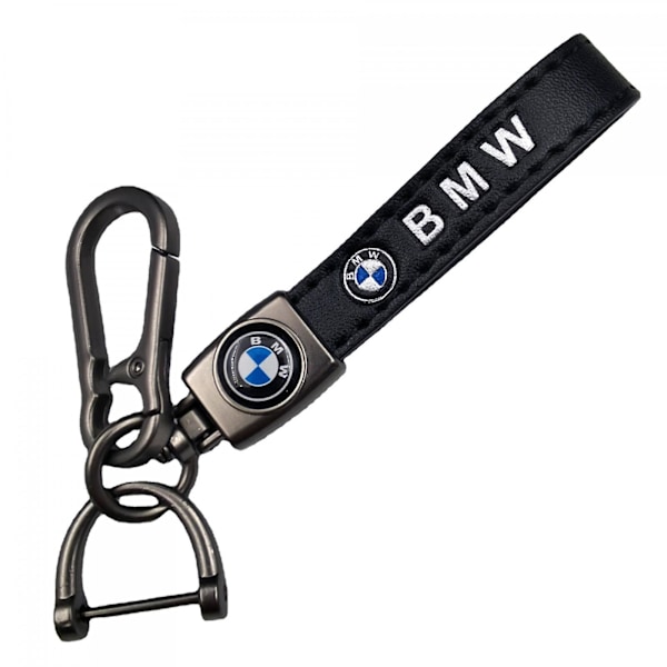 Bil Læder Cykel Nøglering Metal Finish | Heavy Duty Nøglering | Nøglering Og Krogbeslag Sølv Hardware Silver Hardware AMG