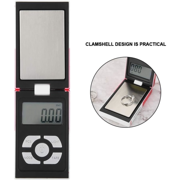 Mini elektronisk digital fickvåg