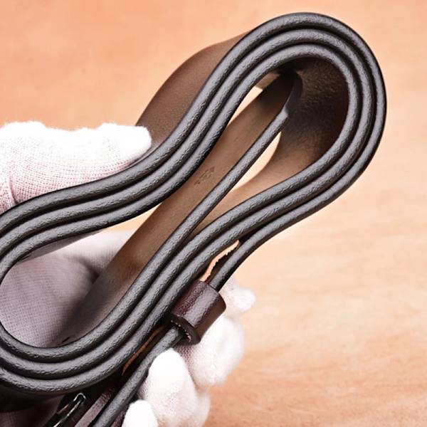 110 120 130 140 150 160 170 cm Plus Size Herrbälten Högkvalitativt äkta läder LÅNGT Stort Nål Spänne Manliga Bälten Midja för Herr Svart 140cm Black