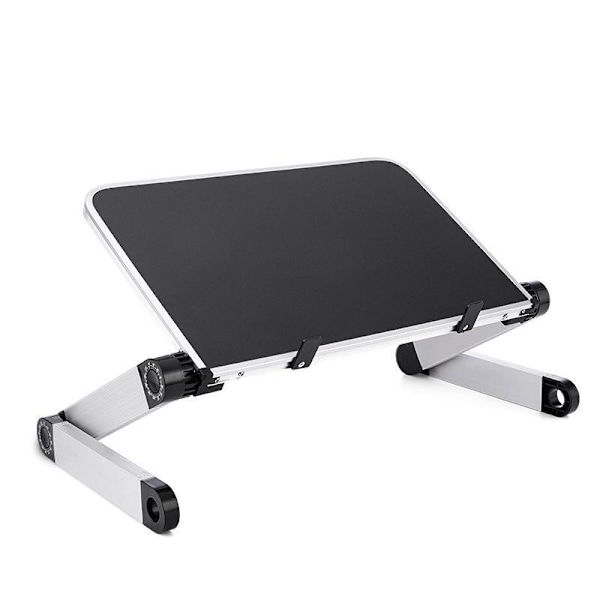 Hopfällbart Laptopbord, Aluminium ergonomiskt stativ (vit) silver 875