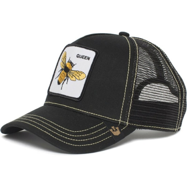 Nätkeps med broderad djurdesign - Snapback - Bi bee