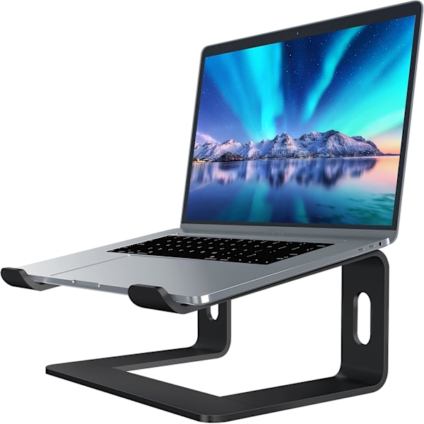 Ergonomisk laptopstativ for Mac MacBook Pro Air og alle Apple bærbare datamaskiner, kompakt bærbar laptopstativ for 10-15,6 tommers bærbar PC