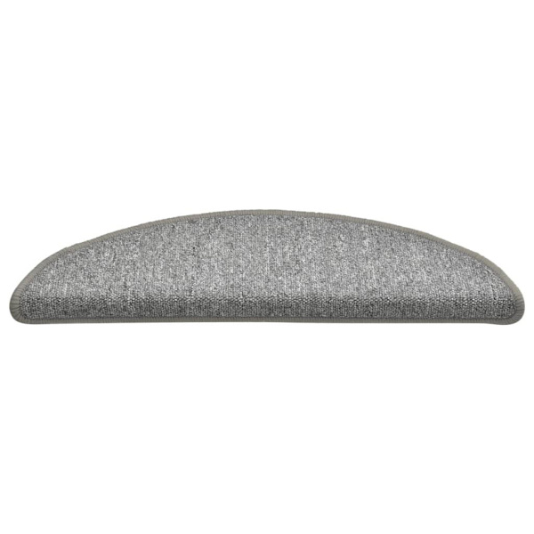 vidaXL Trappstegsmattor 15 st ljusgrå 56x17x3 cm gray 2620