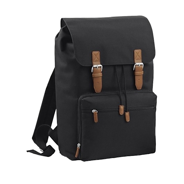 Bagbase Heritage Laptop Ryggsekk Veske (Opptil 17-tommers Laptop) En Svart Black One Size