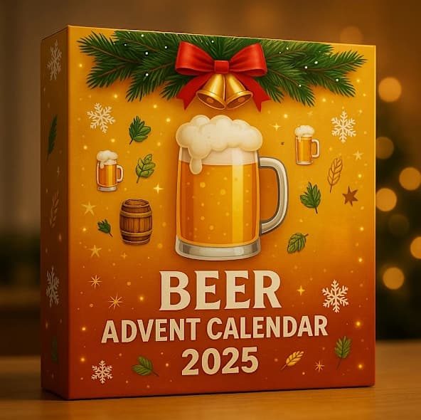 Øl Julekalender Boks, 2D Juletræsdekoration, Julegave-FA-