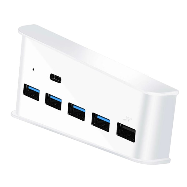 PS5 USB HUB-konverterare USB höghastighetsöverföring White