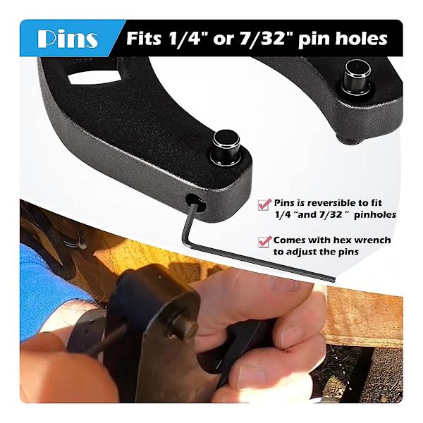 7463 Justerbar Glandmutter Nøgle Biltilbehør Hydraulisk Cylinder Reparationsværktøj