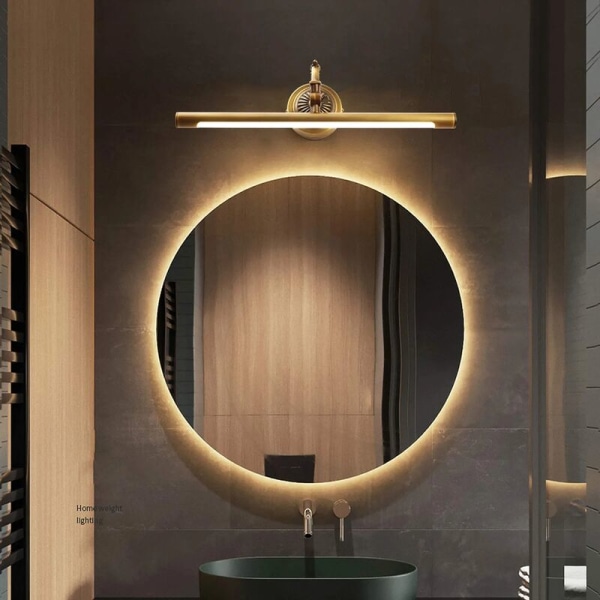 Retro LED-badrumsspegellampa, badrumsbelysning IP44
