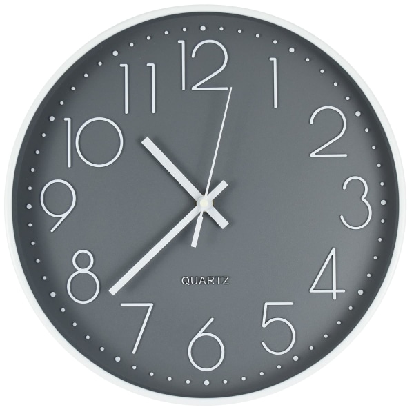 Wall Clock,12" Digital Wall Clock, Large Silent Non-Ticking