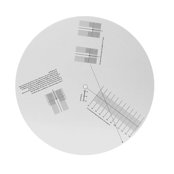 Stroboskopskive for LP-platespillere, hastighetsmåler for platespillere, kalibreringsverktøy for platespillere, for LP-vinylplater