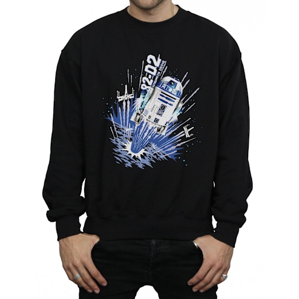 Star Wars Herr R2-D2 Blast Off Genser XL Svart Black XL