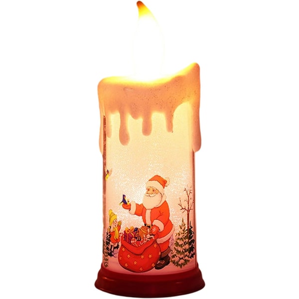 Julljusljus realistiska och ljusa flimrande glödlampa