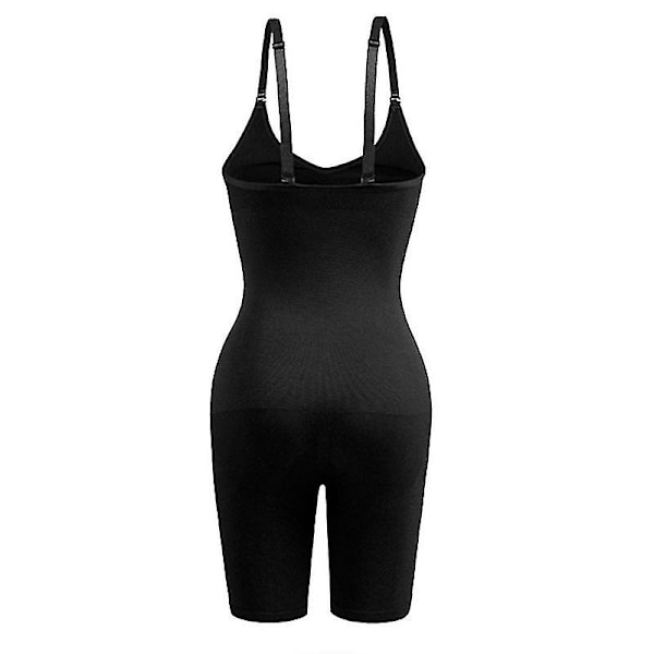 Sømløs Shapewear til Kvinder - Mavekontrol Body Shaper - Behagelig under Kjole - Perfekt Sort S M BLACK