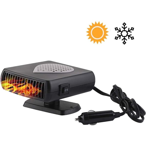 2-in-1 Kannettava Autonlämmitin, Nopea Lämmitys Auton Sulatuslaite, Lämmin ja
