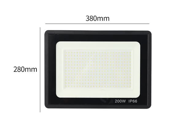 LED-strålkaster, 200W 25000LM utendørs LED-strålkaster, 6000K LED-strålkaster