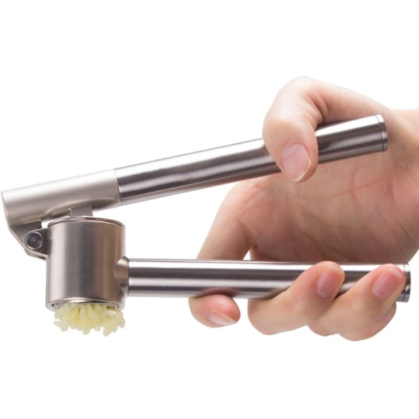 Stainless steel garlic press - garlic cutter/garlic crusher