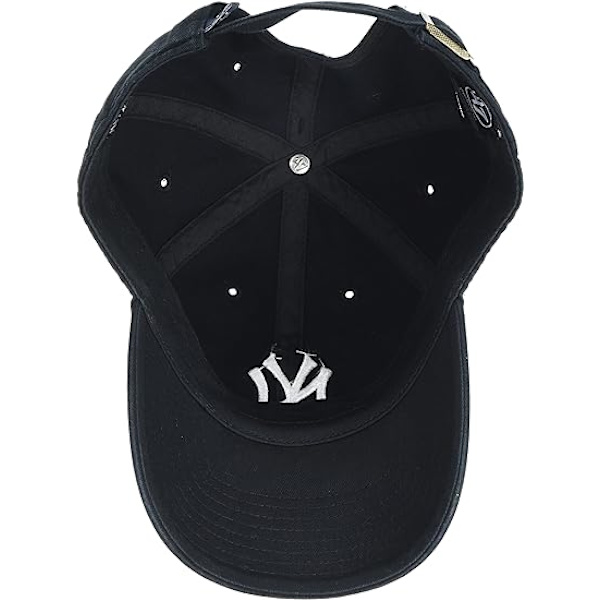 47 New York Yankees Justerbar Keps (Svart Broderad)