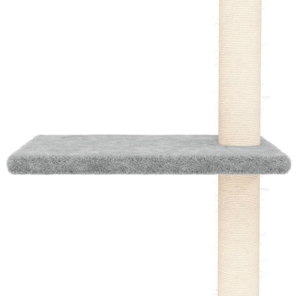 vidaXL Golv-till-tak klösträd ljusgrå 267,5-297,5 cm Grå 6050